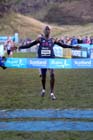 Kirubel Erassa  wins the Junior Men BUPA Great Edinburgh Cross Country.